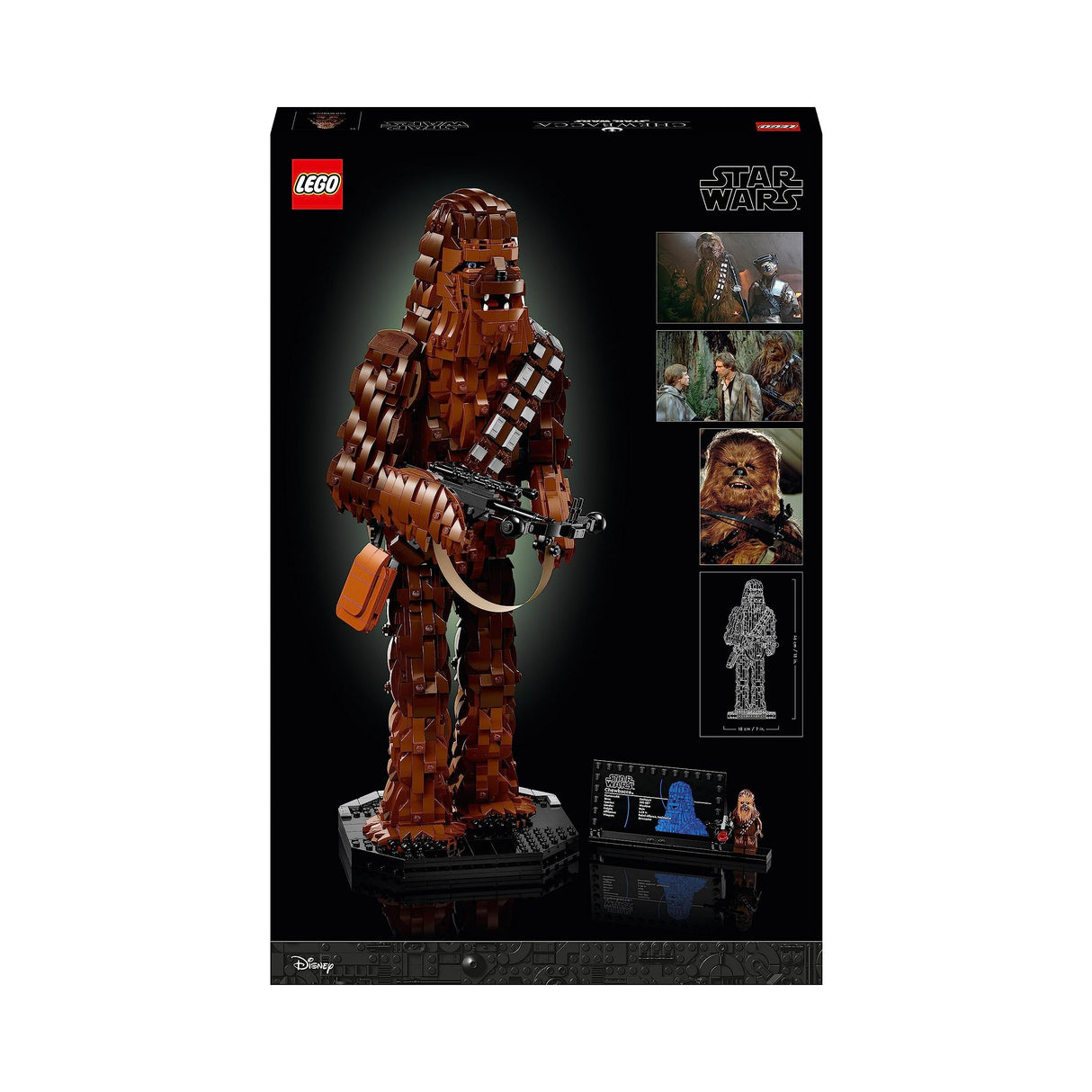 LEGO 75371 Star Wars Chewbacca, Figura Coleccionable de Wookiee con Ballesta, Minifigura, Maqueta del 40º Aniversario de El Retorno del Jedi para Adultos, Regalo para Adolescentes, Hombres, Mujeres