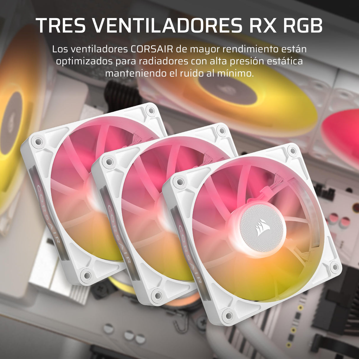 CORSAIR iCUE LINK TITAN 360 RX Refrigerador Líquido RGB Para CPU – 360mm AIO – 3x RX120 Ventiladores RGB Incluidos – Compatible con Intel LGA 1851/1700, AMD AM5/AM4 – Hub iCUE LINK Incluido – Blanco