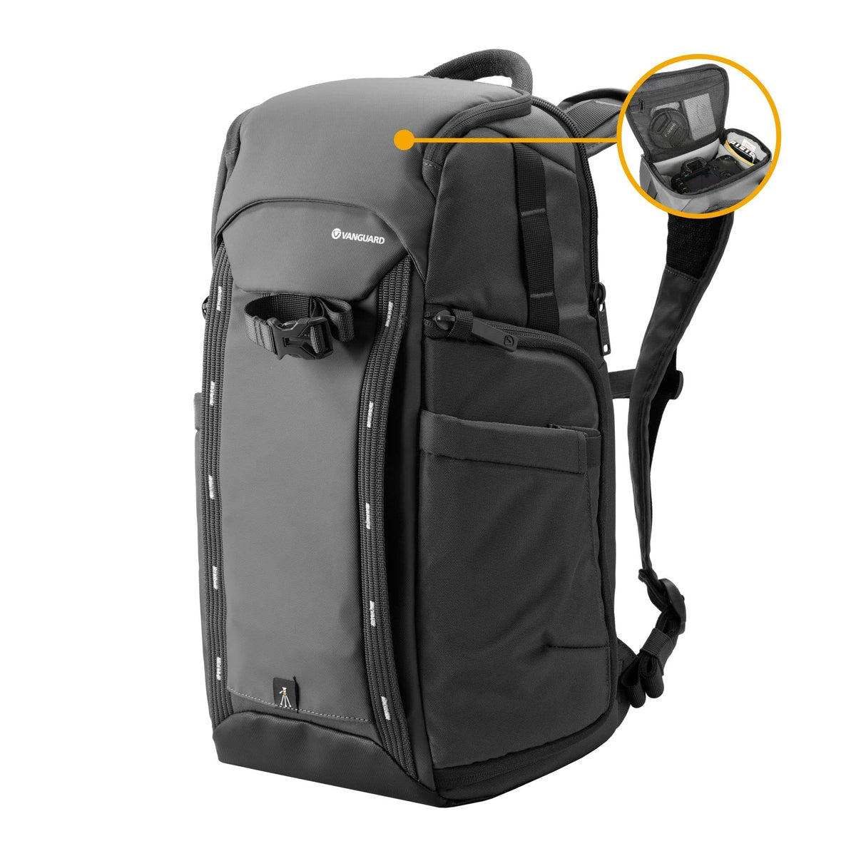 VANGUARD Veo Adaptor S46 GY - Mochila fotográfica apertura lateral diestros-zurdos