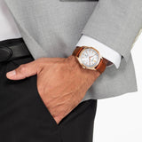 Citizen Reloj Analógico para Hombres de Cuarzo japonés con Correa en Cuero AW1753-10A