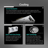 ASUS Dual NVIDIA GeForce RTX 5060 Ti 16GB GDDR7 OC White Edition - Tarjeta gráfica (PCIe 5.0, DLSS 4, HDMI 2.1b, DisplayPort 2.1b, 2.5-Slot, Ventiladores axiales, Tecnología 0dB, Dual BIOS)