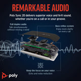 Altavoz manos libres Bluetooth portátil personal Poly Sync 20 (Plantronics) - Larga duración de la batería - Reducción del ruido o de ecos, Funciona: Teams (certificado), Zoom, PC, teléfonos celulares
