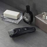 Panasonic ER-SB40-K803 Trimmer de Barba para Hombres, Cortapelos Portátil Resistente Al Agua, 20 ajustes de longitud, Accesorio de Peine, Inalámbrico y con Cable, Indicador de Batería LED, Negro