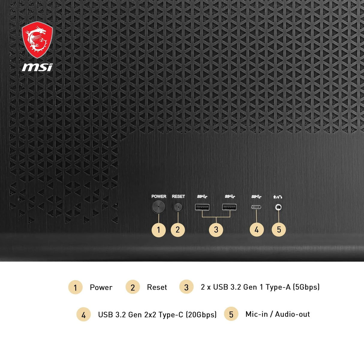 MSI Meg Maestro 700L PZ Mid-Tower - E-ATX, Soporte Vertical para GPU y Cable Riser PCIe 4.0, Soporte para GPU de una Pieza, Aluminio de una Pieza, Panel de Vidrio Templado Curvado de 270°, USB Type-C