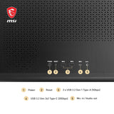 MSI Meg Maestro 700L PZ Mid-Tower - E-ATX, Soporte Vertical para GPU y Cable Riser PCIe 4.0, Soporte para GPU de una Pieza, Aluminio de una Pieza, Panel de Vidrio Templado Curvado de 270°, USB Type-C