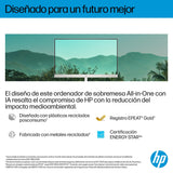 HP 27-ct2003ss - Ordenador de 27" Full HD con Cámara, Teclado y Ratón Inalámbricos (AMD Ryzen AI 7 350, 32GB RAM, 1TB SSD, AMD Radeon Graphics, Windows 11) Blanco - Teclado QWERTY Español