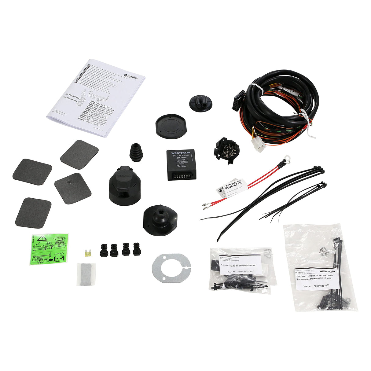 Westfalia Enganche Desmontable para BMW X1 (E84) (10/2009-03/2014) - Viene con un Kit de Cableado Westfalia Específico de 13 Pines para Vehículos