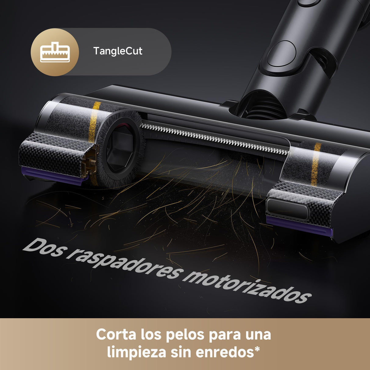 DREAME V30 Aspirador Sin Cable, Limpieza a 0 mm de Los Bordes, Succión de 330 AW, Antienredos, Limpieza de Alfombras de Pelo Largo y Suelos Duros, Limpieza de Pelos de Mascotas, Auto. Máx. de 90 Min