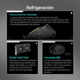 ASUS Dual Radeon RX 9060 XT 8 GB GDDR6, Tarjeta gráfica, PCIe 5.0, HDMI 2.1b, DisplayPort 2.1a, diseño de 2.5 Ranuras, diseño de Ventilador Axial-Tech, tecnología 0dB