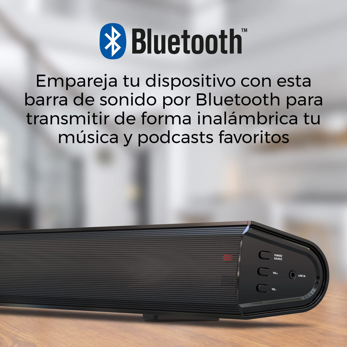 Cello YWS15M-DE TV Soundbar, 2x10W y 20W (Total 40W), Bluetooth, Cable de 12 Voltios para Televisores de Caravana