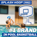 GoSports Splash Hoop - Juego de Baloncesto para Piscina, Incluye aro de Baloncesto acuático Junto a la Piscina, 2 Pelotas y Bomba, Elige tu Estilo