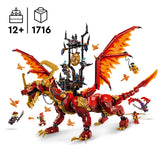 Lego Ninjago Dragón Fuente del Movimiento de Juguete, Juego Ninja de Aventuras y Lucha con 6 Minifiguras Inc. Kai y Espada Catana, Regalo de Cumpleaños para Niños y Niñas de 12 Años o Más 71822