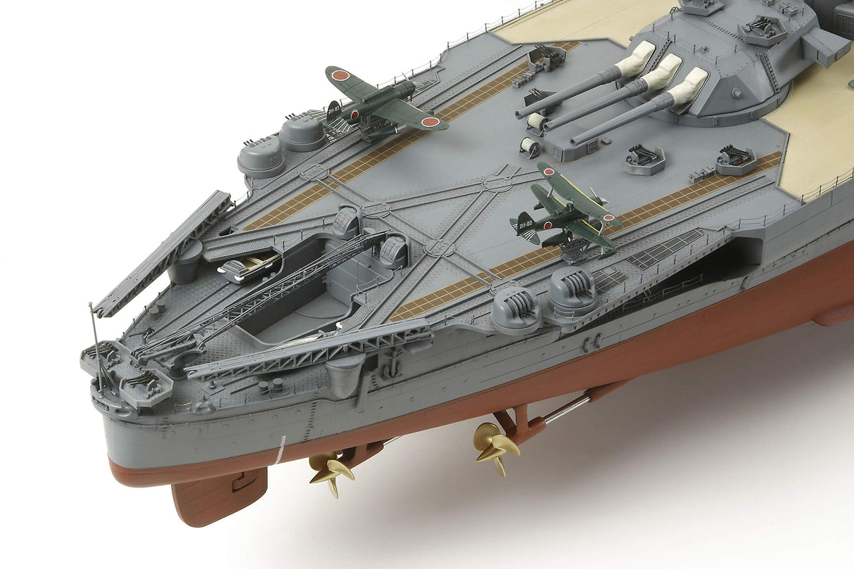 Tamiya- Yamato Battleship Maqueta, Color Azul Marino, pequeño (78025-000)
