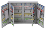 Burg-Wachter KC200HL Sterling Gabinetes de llaves de doble puerta resistentes, gris, 200 ganchos para llaves
