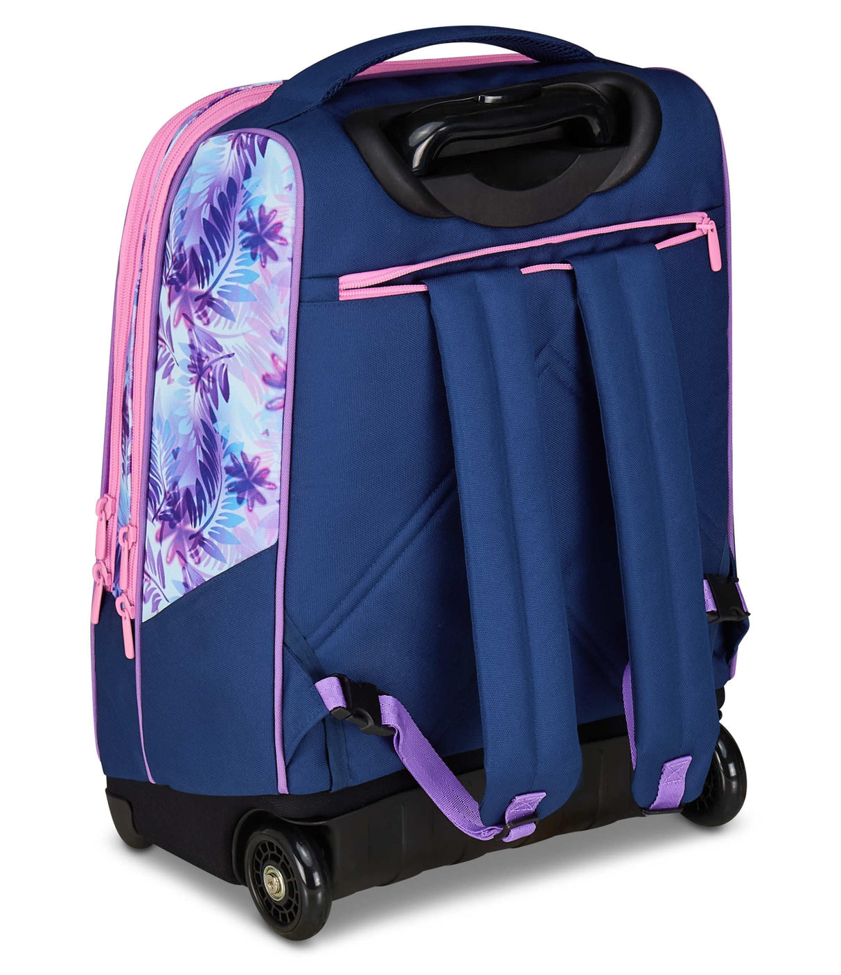 Seven Big Trolley Lilo & Stitch Escuela Fija, Violeta, 2 en 1, Doble Uso, Trolley y Mochila, Escuela Primaria, Niña, violeta, Talla única, Casual