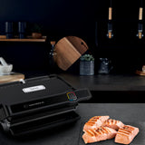 Tefal OptiGrill Elite XL GC760812 - Barbacoa de contacto con 16 programas, pantalla digital con indicador de cocción, placas XL desmontables, parrilla eléctrica, color negro