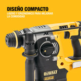 DEWALT Taladro Percutor SDS-Plus sin escobillas XR 18V de 24 mm con 2 baterías de 5Ah, cargador multi-voltaje XR y caja de herramientas resistente TSTAK, DCH273P2T-QW.