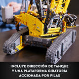 LEGO 42146 Technic Set Grúa sobre Oruga Liebherr LR 13000, Construye el Vehículo teledirigido definitivo con Control+ App, Sistema de Cabestrante y Brazo Extensible, Gran Set de Maqueta para Adultos