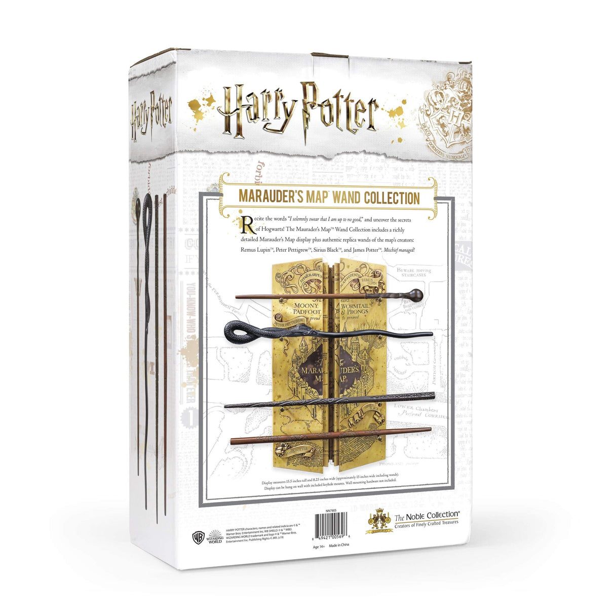 Varita Collecion The Merodeadores + Display 36 X 21 Cm De Harry Potter