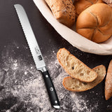 SHAN ZU - Juego de cuchillos de cocina con bloque, 14 piezas, profesional de alto carbono alemán, juego de cuchillos con sacapuntas, juegos de cuchillos para cocina con bloque