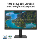 ASUS VA279QGS Monitor Profesional de 27 Pulgadas, IPS, Full HD, sin Marco, 120Hz, Adaptive-Sync, MPRT de 1ms, HDMI, DisplayPort, VGA, luz Azul Baja, antiparpadeo, diseño ergonómico, Montaje en Pared