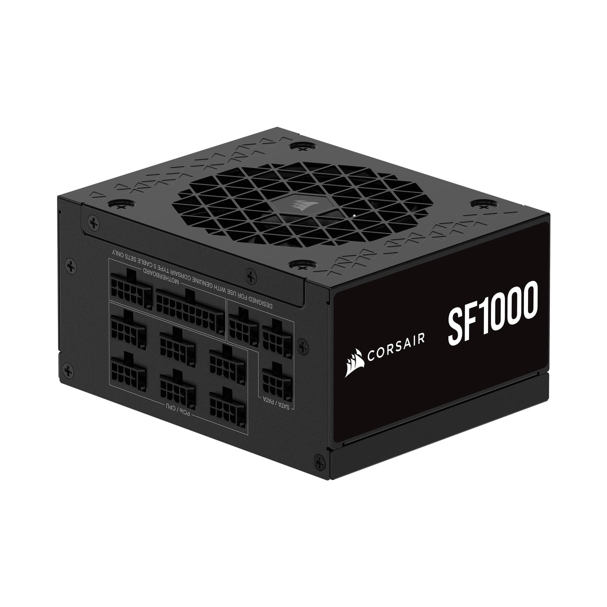 CORSAIR SF1000 (2024) Fuente de Alimentación ATX Totalmente Modular de Bajo Ruido 80 Plus Platinum – Compatible con ATX 3.1 – Preparada para PCIe 5.1 - Negro
