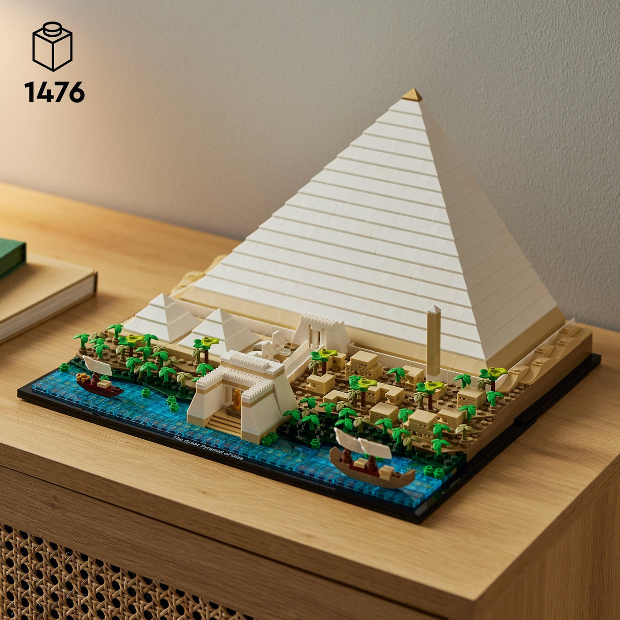 LEGO Architecture Gran Pirámide de Guiza, Maqueta para Construir de Egipto, Manualidades de Monumentos y Decoración del Hogar, Regalos para Adultos, Hombres y Mujeres 21058