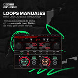 BOSS RC-202 Loop Station | Loops con las manos para creadores musicales progresivos | Dos pistas estéreo | 64 memorias de frase | Interfaz de audio/MIDI USB