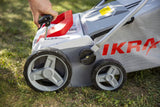 IKRA escarificador y aireador eléctrico IEVL 1838, saco coletor 40l, largo de trabajo 38cm, 1800W