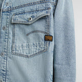 G-Star Para Hombre Dakota Sherpa Jacket, Azul (sun faded cloudburst D25138-D536-G339), XL