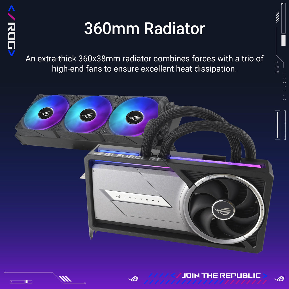 ASUS ROG Astral LC GeForce RTX 5090 OC Edition Tarjeta gráfica Gaming (PCIe 5.0, 32 GB GDDR7, HDMI/DP 2.1, Placa de refrigeración, radiador de 360mm, Ventiladores magnéticos conectables en Cadena)