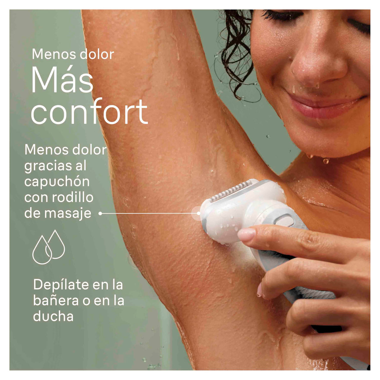 Braun Silk-épil 9, Depiladora Eléctrica Mujer Para Una Eliminación Del Vello Fácil, Depilación En Seco Y En Mojado, Con Cabezal De Rasuradora, Piel Suave Duradera, 9-041, Blanca/Plateada
