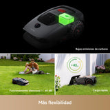 Mova 1000 Robot Podador, Configuración Inalámbrica UltraView™ y Mapeo Preciso de hasta 1000 m², Evasión de Obstáculos Inteligente, Ruedas Todoterreno Mejoradas, Corte en Forma de U, Carga Rápid