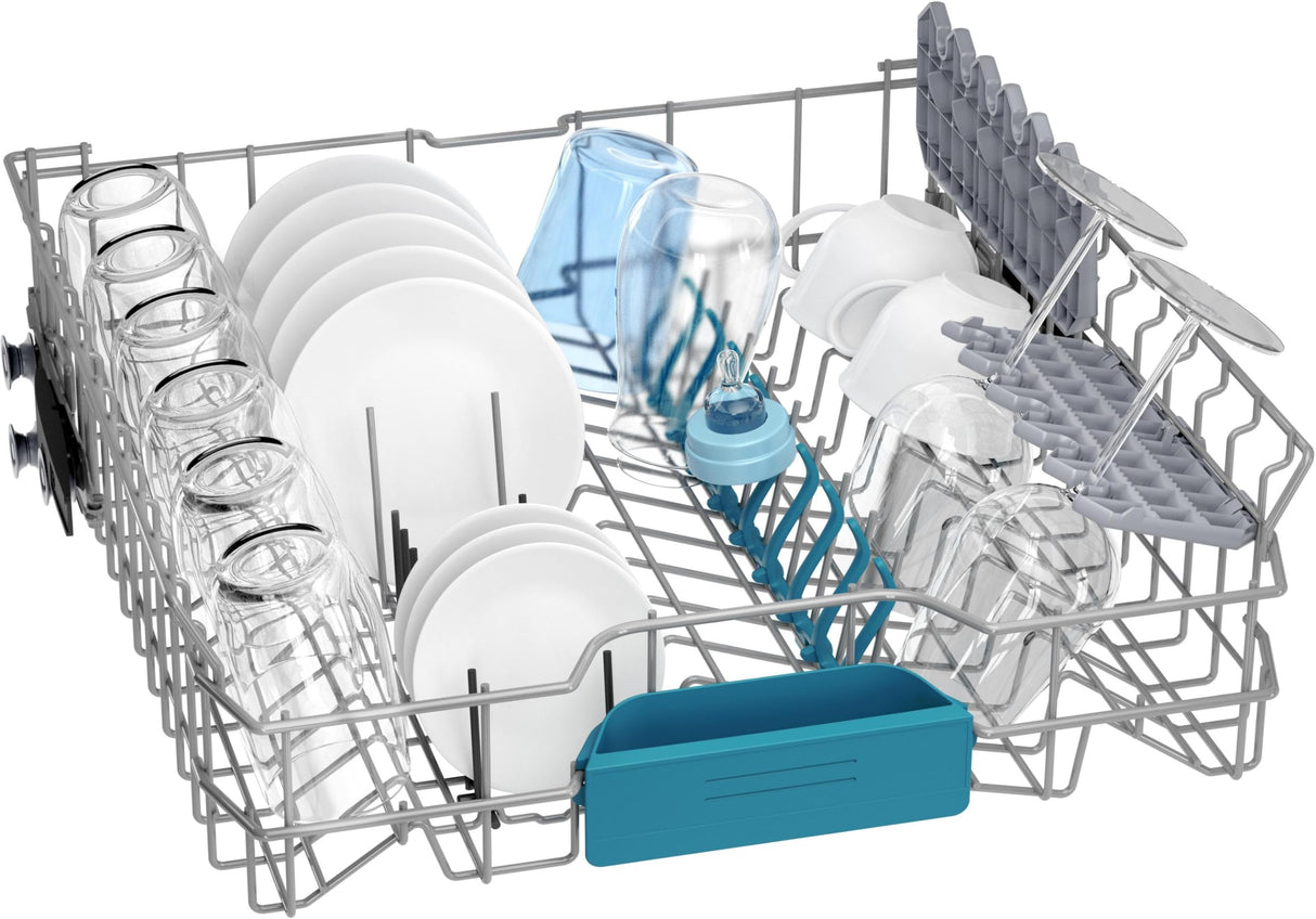 Balay Lavavajillas, Libre Instalación, 60 cm, Tercera Bandeja para Cubiertos, Motor ExtraSilencio, Home Connect, Acero Inoxidable Antihuellas, 3VS5331IP