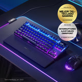 SteelSeries Apex Pro TKL Wireless - Teclado gaming HyperMagnetic inalámbrico – El más rápido del mundo – Accionamiento ajustable – Teclas PBT – Bluetooth – 2,4GHz – USB-C – Teclado americano (QWERTY)