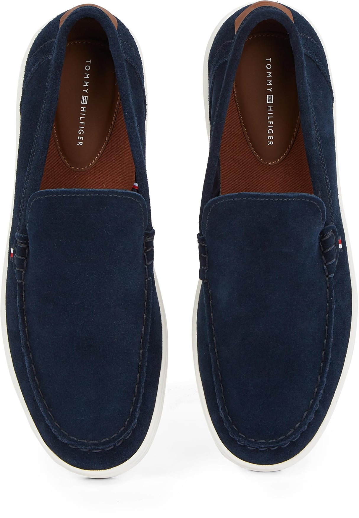 Tommy Hilfiger Mocasines Hombre Modern Light Hybrid de Ante, Azul (Desert Sky), 41