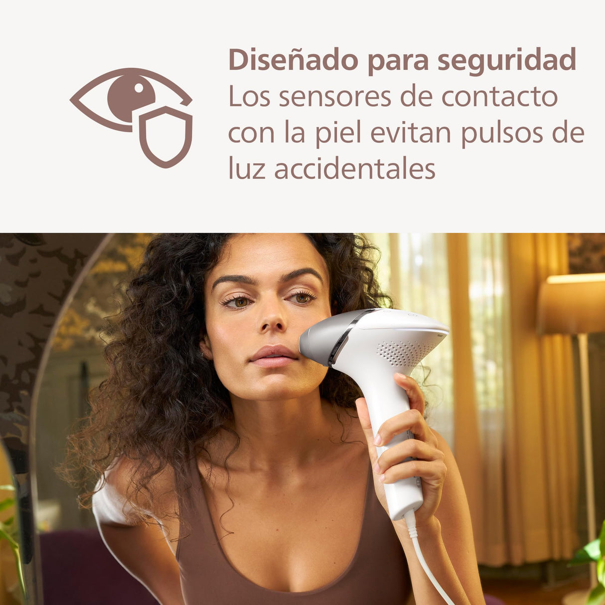 Philips Lumea serie 8000, dispositivo de depilación IPL, alternativa al láser, SenseIQ, 3 accesorios para cuerpo, cara y zonas de precisión, BRI946/00