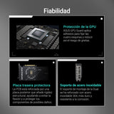 ASUS Dual GeForce RTX 5070 12 GB GDDR7 OC Edition Tarjeta gráfica (PCIe 5.0, DLSS 4, HDMI 2.1b, DisplayPort 2.1b, diseño Compacto con Doble Ventilador, Ventilador Axial-Tech, tecnología 0dB)