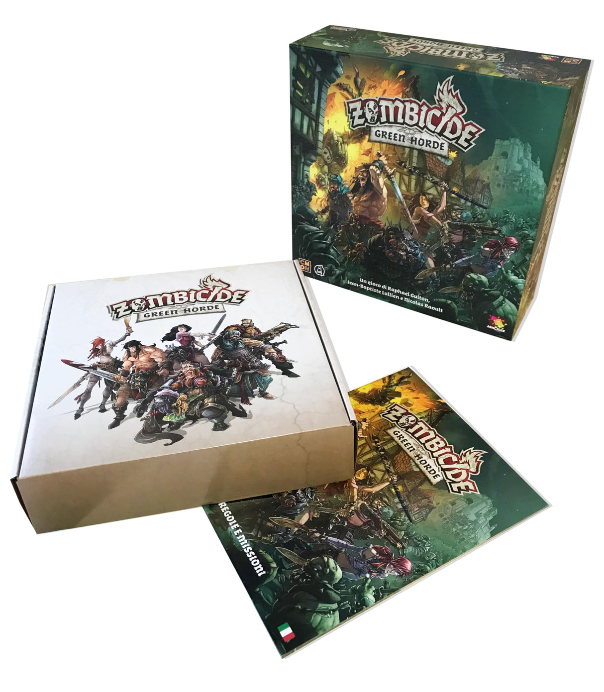 Asmodee - Zombicide: Green Horde - Juego de Mesa, 1-6 Jugadores, 14+ años, edición en Italiano