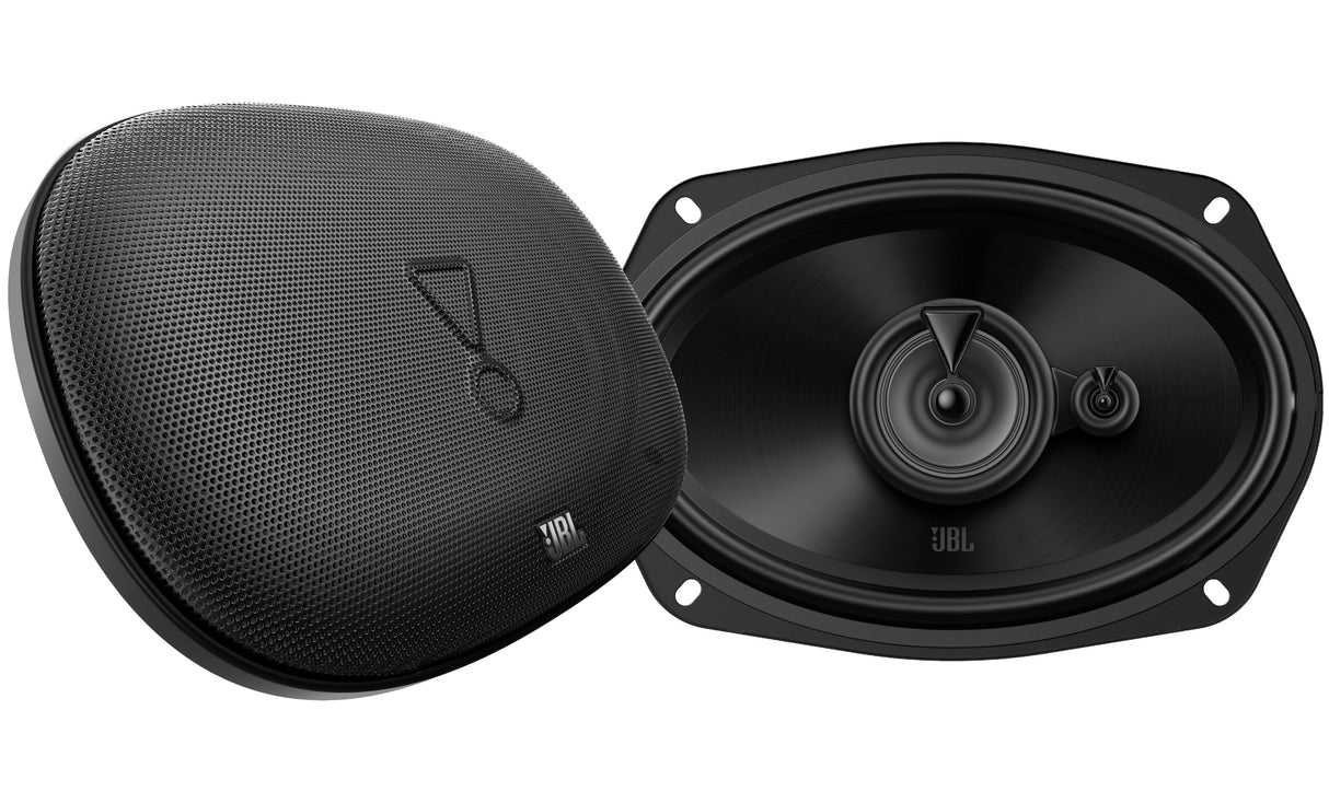 JBL Stage2 GEN2 965M – 6x9 Inch (152x229mm) 3-Way Car Speakers – 70W RMS – 210W Peak – Plus One™ Woofer Cone – with Grilles Audio – Easy Install – Set of 2