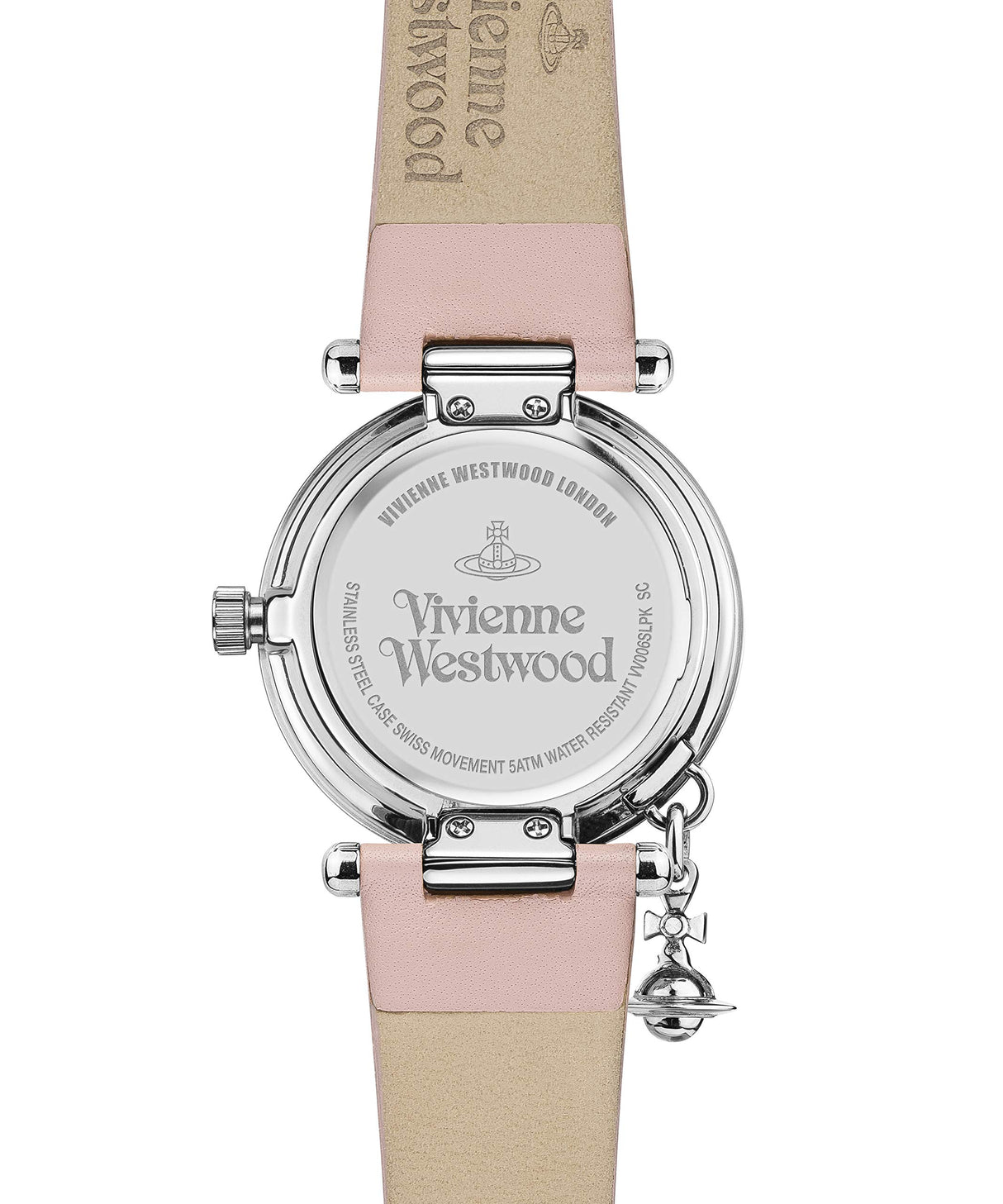 Vivienne Westwood Reloj Analógico para Mujeres de Cuarzo con Correa en Cuero VV006SLPK