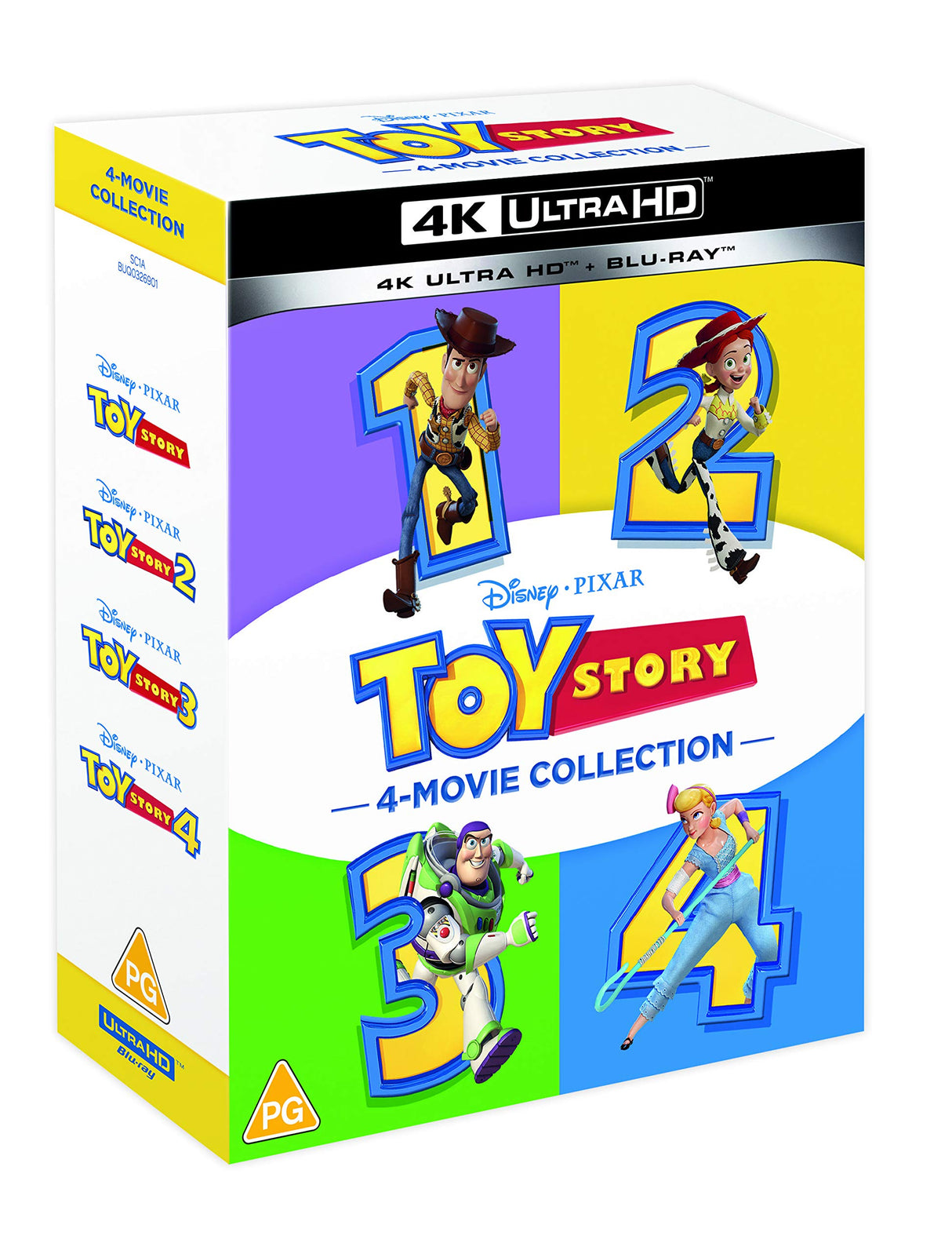 Toy Story 1-4 Movie Collection [4k Ultra-HD + Blu-Ray]