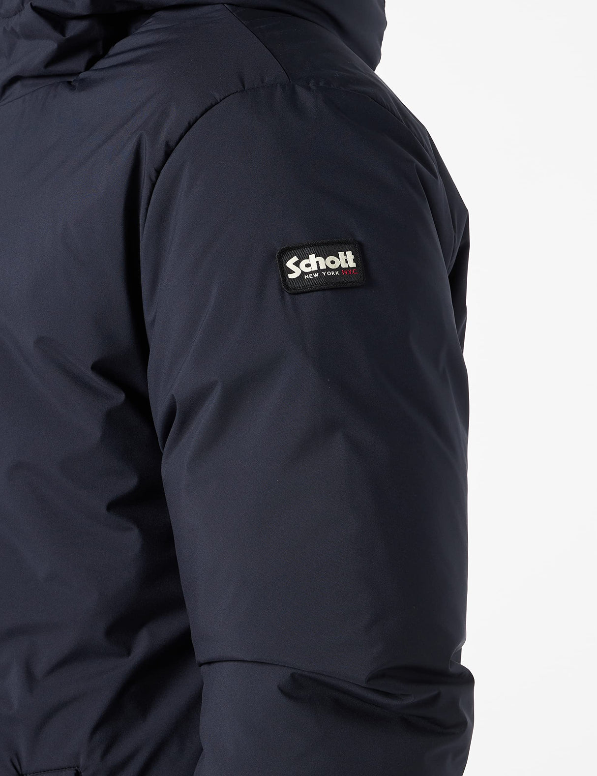 Schott NYC Fargo2 Chaqueta con Cremallera soldada Schott, Azul Marino, M Unisex Adulto