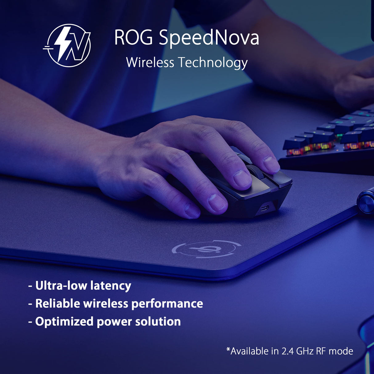 ASUS ROG Gladius III Wireless AimPoint - Ratón Gaming (Conectividad Triple 2.4GHz, Bluetooth, USB, 36000 dpi, 6 Botones programables, ROG SpeedNova, interruptores Intercambiables, Paracord), Blanco