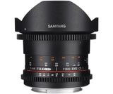 Samyang Objetivo V-DSLR T 8 mm 3,8/UMC Fish-Eye CS II para Sony A, Color Negro
