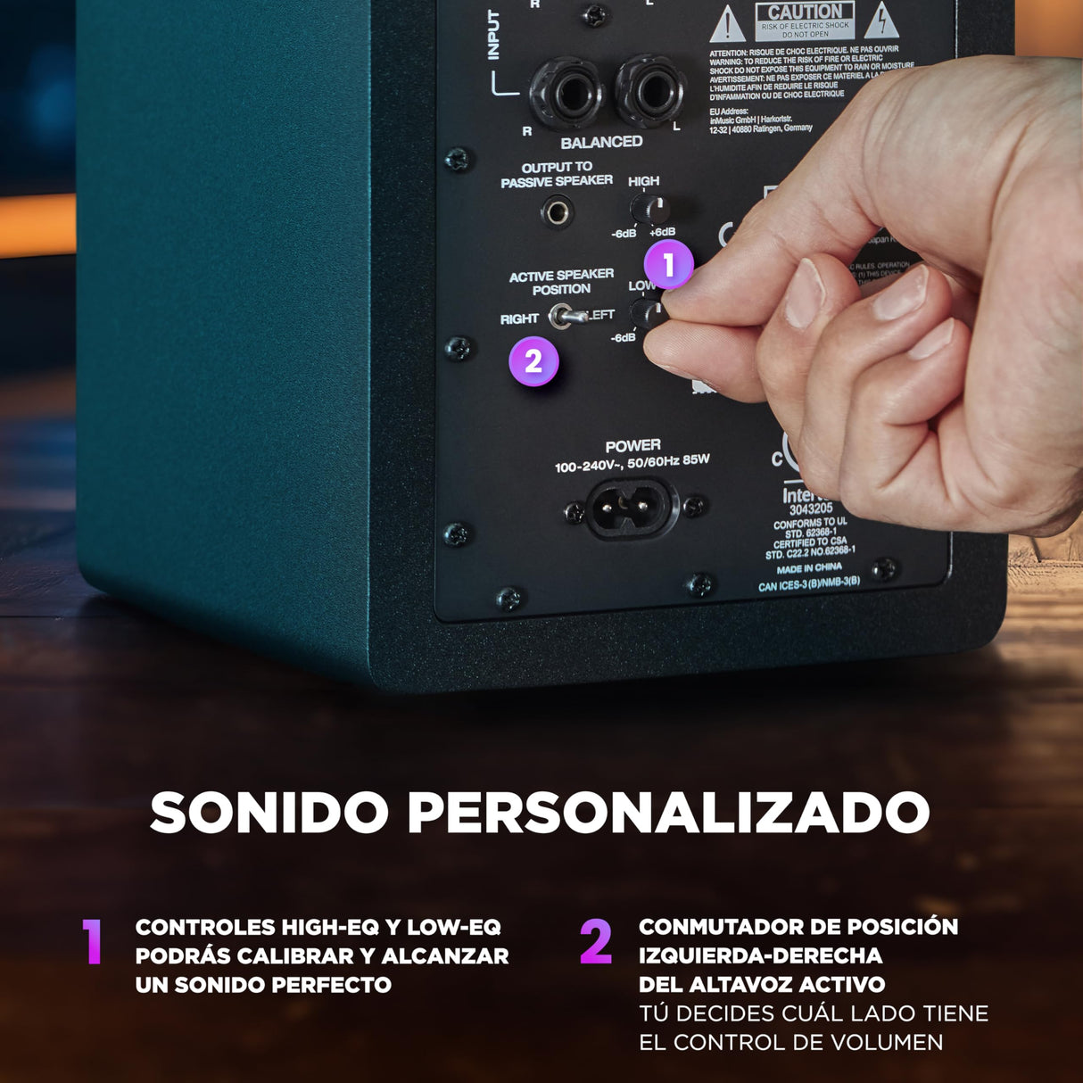 M-AUDIO BX4 Par 4.5" 120W Monitores de Estudio, Altavoces Autoamplificados para PC para videojuegos, producción musical, transmisiones en directo, podcast