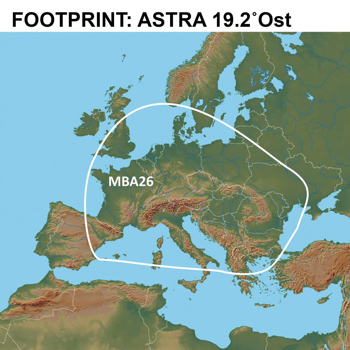 Xoro MBA 26 EW-1510 satélite de Antena, 39 cm, Color Blanco