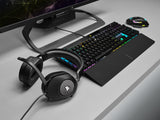 Corsair HS65 SURROUND Auriculares Multiplataforma con Cable para Juegos - Sonido envolvente Dolby 7.1 - SonarWorks SoundID -Compatible iCUE - PC, Mac, PS5, PS4, Xbox, Nintendo Switch, Móvil - Carbono