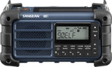 Sangean MMR-99 Radio de Emergencia, manivela, Azul Oscuro Solar con Dab+Med Dab+