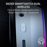 Razer Barracuda X Chroma - Auriculares inalámbricos para Juegos multiplataforma con 6 Zonas Chroma RGB (SmartSwitch Hyperspeed y Bluetooth, Altavoces de 40mm, micrófono Desmontable) Blanco